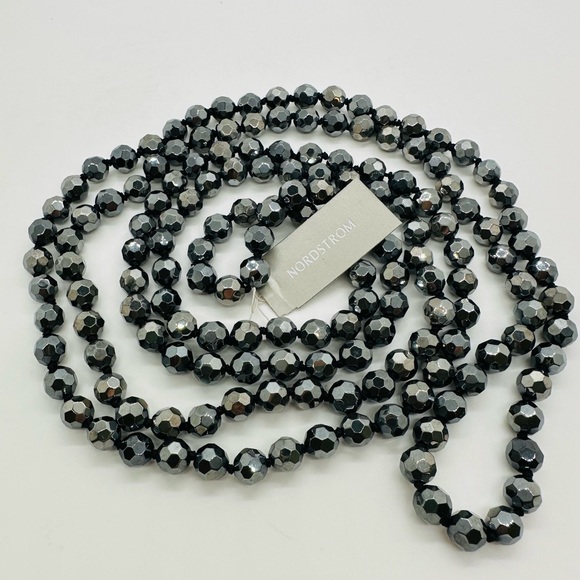 Beautiful Metallic Strand Glass Bead Necklace NWT - Picture 4 of 17